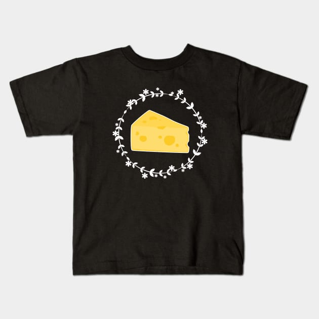 Cheese Kids T-Shirt by LunaMay